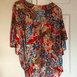 Loose Fitting Paisley Top